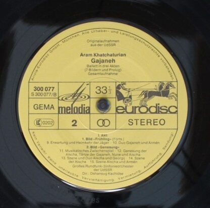 Eurodisc 300 080-435 - Aram Khatchaturian - Gayaneh -  Ballet In - Image 6