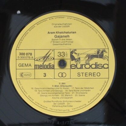 Eurodisc 300 080-435 - Aram Khatchaturian - Gayaneh -  Ballet In - Image 7