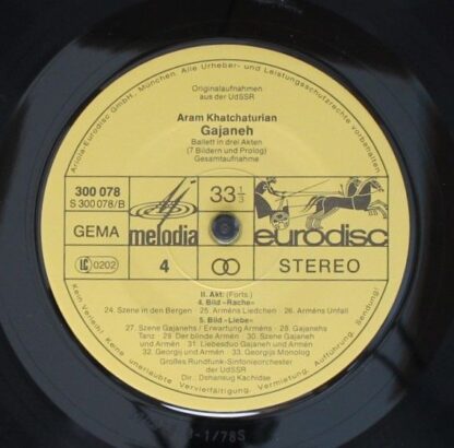 Eurodisc 300 080-435 - Aram Khatchaturian - Gayaneh -  Ballet In - Image 8