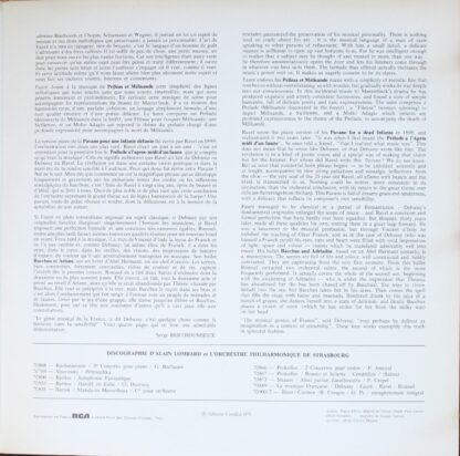 Erato STU 70889 - Quatre Chefs-D'Œuvre De La Musique Française - Image 4