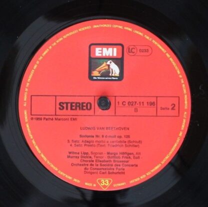 His Master's Voice 1C 027-11 196 - Ludwig van Beethoven, Wilma L - Image 4