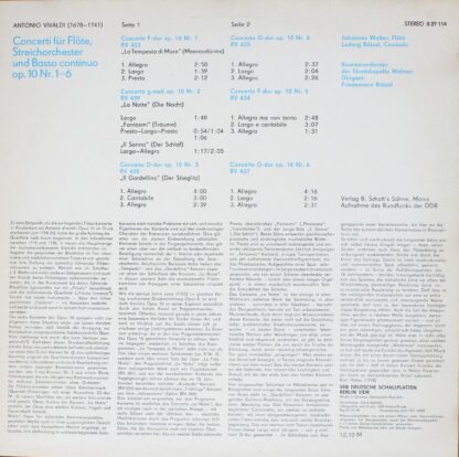 Eterna 8 27 114 - Antonio Vivaldi, Johannes Walter (2), Kammeror - Image 2