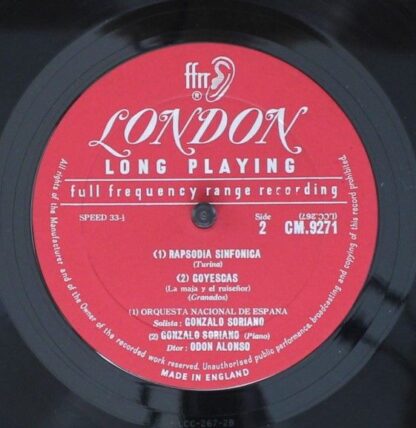 London Records CM9271 - Gonzalo Soriano, Odón Alonso, Orquesta N - Image 4