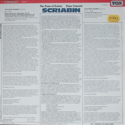 VOX/Turnabout TV 334611 - Alexander Scriabin, Michael Ponti, Ham - Image 2