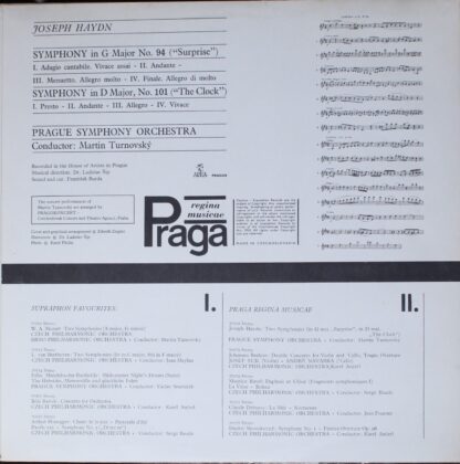 Supraphon SUA ST 50572 - Joseph Haydn, The Prague Symphony Orche - Image 3