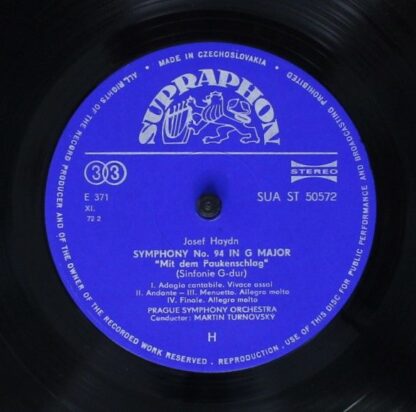 Supraphon SUA ST 50572 - Joseph Haydn, The Prague Symphony Orche - Image 5