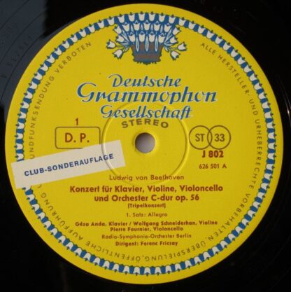 Deutsche Grammophon J 802 - Ludwig van Beethoven, Géza Anda, Wol - Image 3