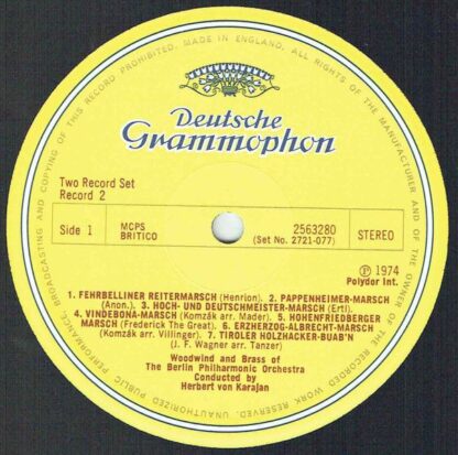 Deutsche Grammophon 2721 077 - Herbert von Karajan, Blasorcheste - Image 5