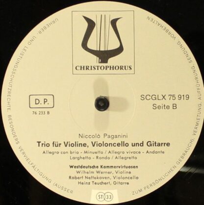Christophorus SCGLX 75919 - Niccolò Paganini, Westdeutsche Kamme - Image 4