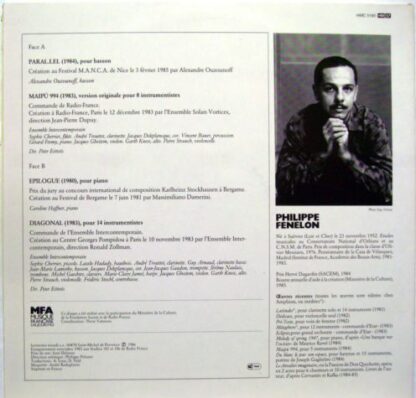 harmonia mundi France HMC 5180 - Philippe Fenelon, Ensemble Inte - Image 2