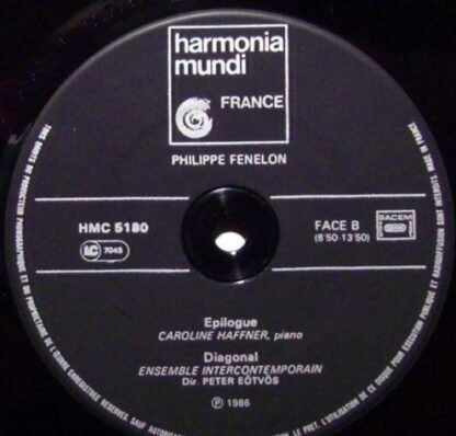 harmonia mundi France HMC 5180 - Philippe Fenelon, Ensemble Inte - Image 3
