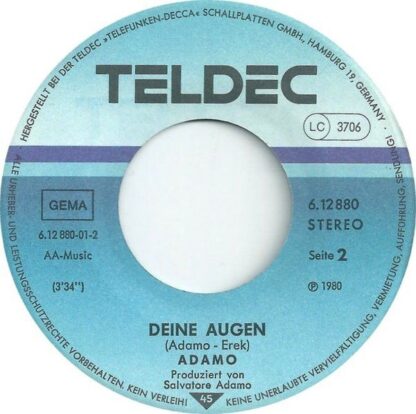 TELDEC 6.12 880 - Adamo - ...Und Dann Ein Lied - Image 3
