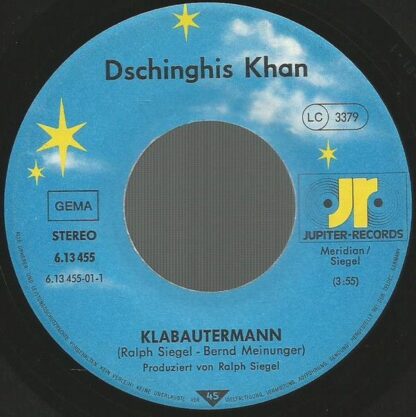 Jupiter Records 6.13455 AC - Dschinghis Khan - Klabautermann - Image 2