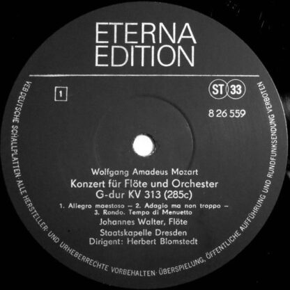 Eterna 8 26 559 - Wolfgang Amadeus Mozart, Johannes Walter (2), - Image 3