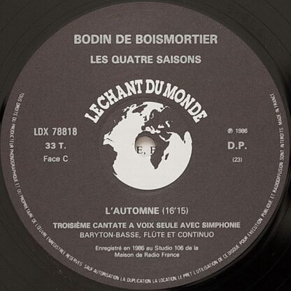 Le Chant Du Monde LDX 78.817/18 - Joseph Bodin de Boismortier, A - Image 5