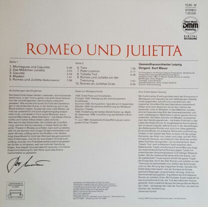 Eterna 7 29 056 - Sergei Prokofiev, Gewandhausorchester Leipzig, - Image 2