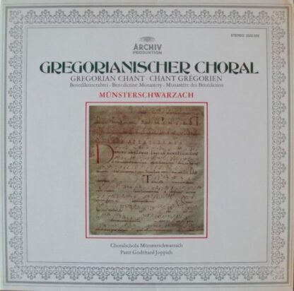 Archiv Produktion 2533 320 - Choralschola Der Benediktinerabtei