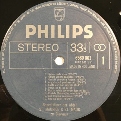 Philips 6580 061 - Benediktiner Mönche Der Abtei Saint-Maurice & - Image 3