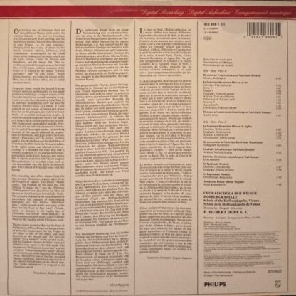 Philips Digital Classics 416 808-1 - Choralschola der Wiener Hof - Image 2