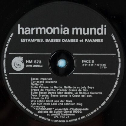 harmonia mundi France HM 573 - Ricercare-Ensemble Für Alte Musik - Image 6