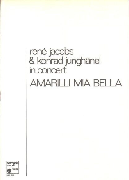 Harmonia Mundi HMC 1183 - René Jacobs, Konrad Junghänel - In Con - Image 5