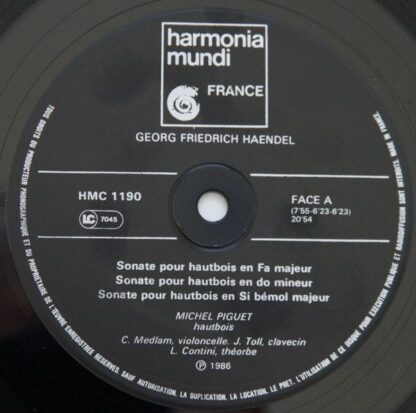 harmonia mundi France HMC 1190.91 - Georg Friedrich Händel, Mich - Image 4
