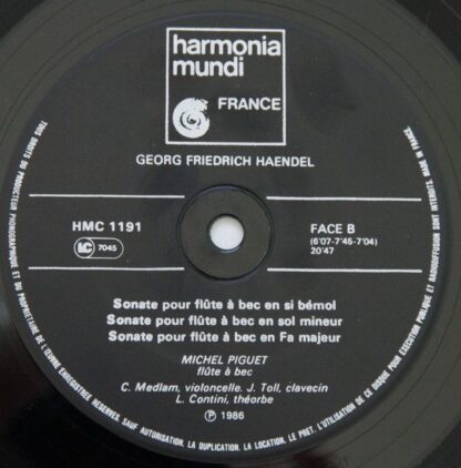 harmonia mundi France HMC 1190.91 - Georg Friedrich Händel, Mich - Image 7