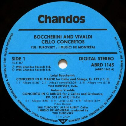 Chandos ABRD 1145 - Luigi Boccherini, Antonio Vivaldi, Yuli Turo - Image 5