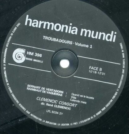 harmonia mundi France HM 396 - Clemencic Consort, René Clemencic - Image 4