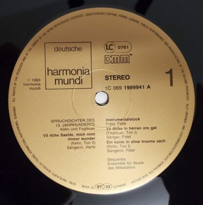 Deutsche Harmonia Mundi 1C 069 1999941 - Sequentia (2) - Spruchd - Image 5