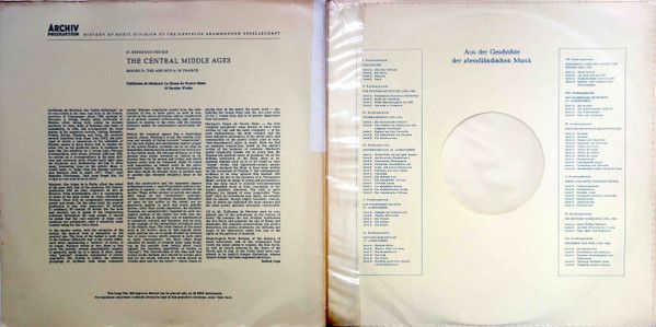 Archiv Produktion 14063 APM - Guillaume De Machaut, Pro Musica A - Image 2