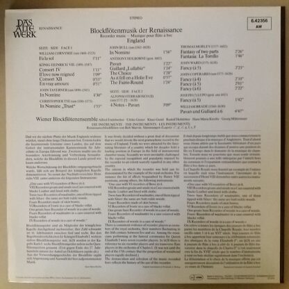 Telefunken 6.42356 AW - Wiener Blockflötenensemble - Blockflöten - Image 2