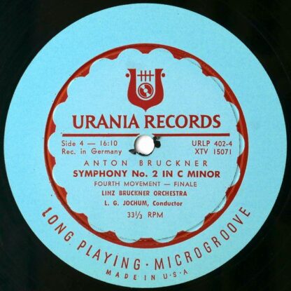 Urania Records (3) URLP 402 - Anton Bruckner, Reichs-Bruckner-Or - Image 9