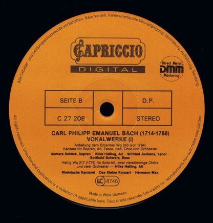 Capriccio C 27 208 - Carl Philipp Emanuel Bach, Barbara Schlick, - Image 5