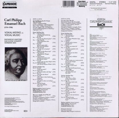 Capriccio C 27 208 - Carl Philipp Emanuel Bach, Barbara Schlick, - Image 2