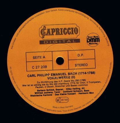 Capriccio C 27 208 - Carl Philipp Emanuel Bach, Barbara Schlick, - Image 4
