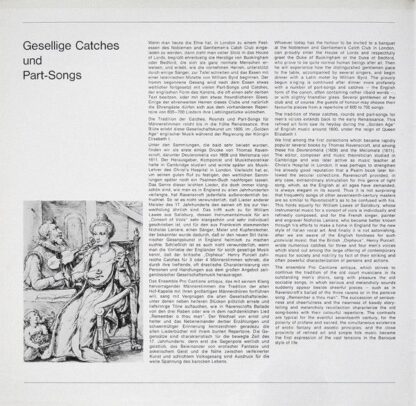 Deutsche Harmonia Mundi 1C 065-99 611 - Pro Cantione Antiqua - A - Image 2