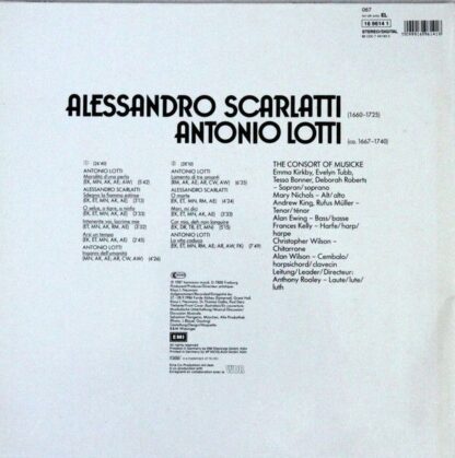 Deutsche Harmonia Mundi 16 9614 1 - Alessandro Scarlatti, Antoni - Image 2