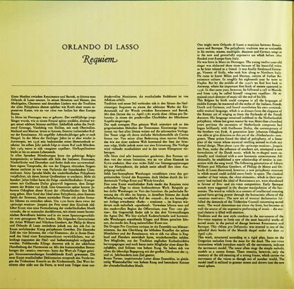BASF 25 20356-0 - Roland de Lassus, Pro Cantione Antiqua, Bruno - Image 3