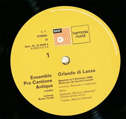 BASF 25 20356-0 - Roland de Lassus, Pro Cantione Antiqua, Bruno - Image 5