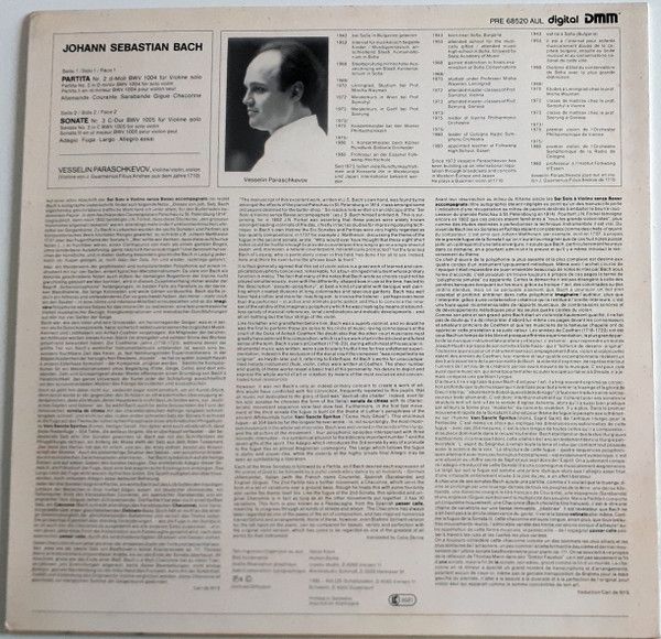 Preciosa AULOS PRE 68 520 AUL - Johann Sebastian Bach, Vesselin - Image 2