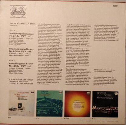 HELIODOR 89 501 - Johann Sebastian Bach, Schola Cantorum Basilie - Image 2