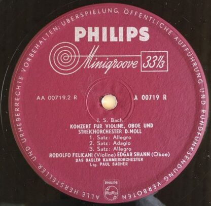 Philips A 00719 R - Johann Sebastian Bach, Basler Kammerorcheste - Image 4