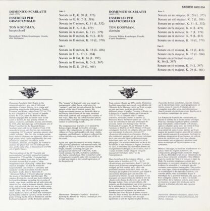 Philips 9502 034 - Domenico Scarlatti, Ton Koopman - 12 Esserciz - Image 5
