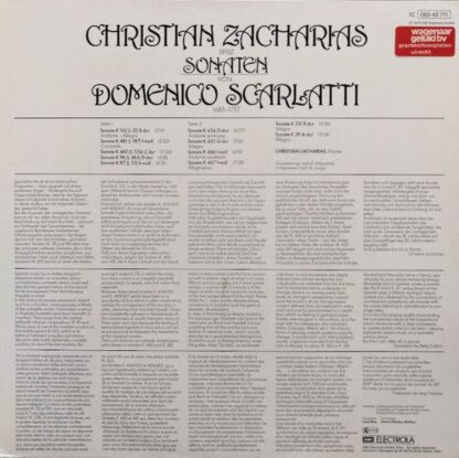 His Master's Voice 1C 063-45 711 - Domenico Scarlatti, Christian - Image 2