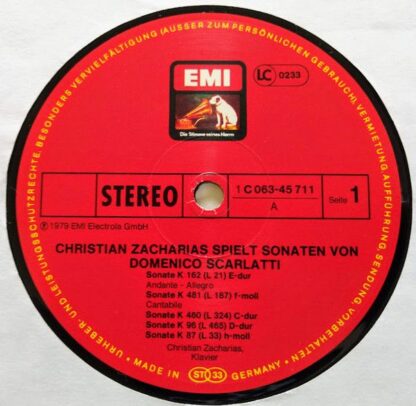 His Master's Voice 1C 063-45 711 - Domenico Scarlatti, Christian - Image 3