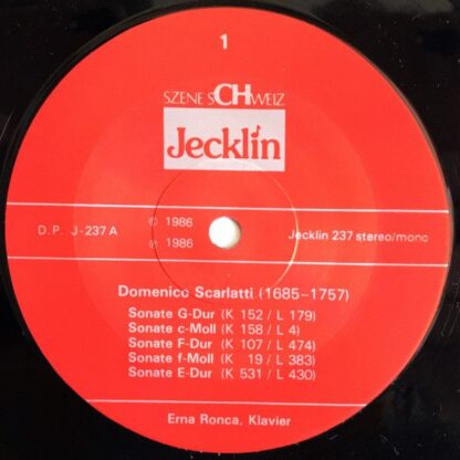 Jecklin 237 - Erna Ronca, Domenico Scarlatti - Sonaten - Image 3