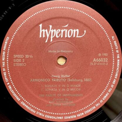 hyperion A66032 - Georg Muffat, The Parley Of Instruments, Roy G - Image 3