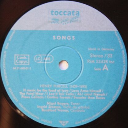 FSM FSM 53 628 toc - Henry Purcell, John Blow, Nigel Rogers (2), - Image 3