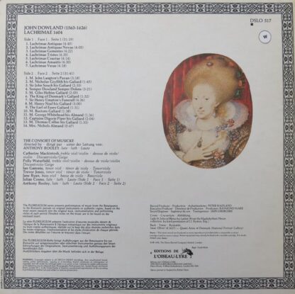 L'Oiseau-Lyre DSLO 517 - John Dowland, The Consort Of Musicke - - Image 2